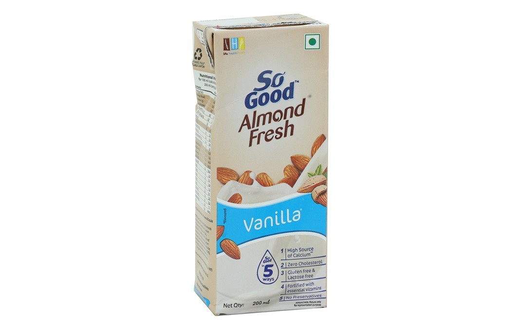 So Good Almond Fresh, Vanilla Drink    Tetra Pack  200 millilitre
